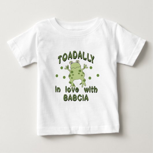 T-shirt Pour Bébé TOADALLY Love Babcia Frog (Devant)