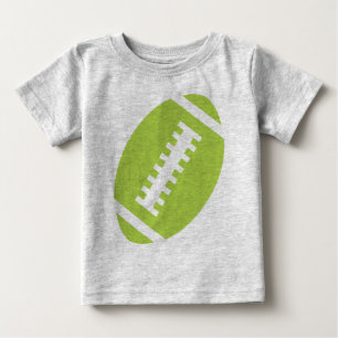 T-shirt Pour Bébé TODDLER DE FOOTBALL gris   Front Lime Football