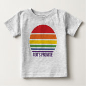 T-shirt Pour Bébé Toddler Grey Tee arc-en-ciel Cercle (Devant)