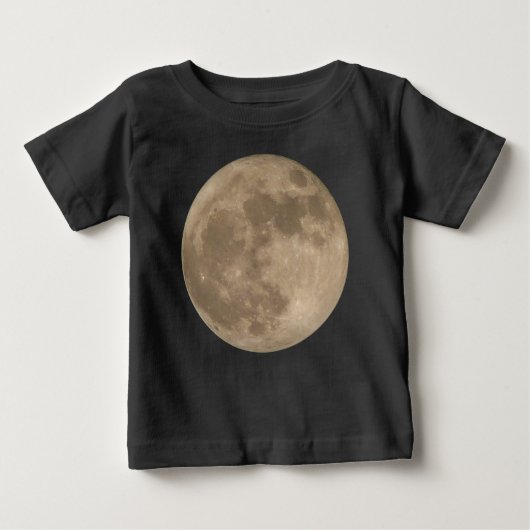 T-shirt Pour Bébé Toddler Lune Chemise Pleine lune Sweatshirt bébé (Devant)