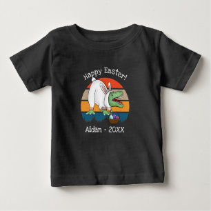 T-shirt Pour Bébé Toddler T-Rex en costume lapin de Pâques Chasse au