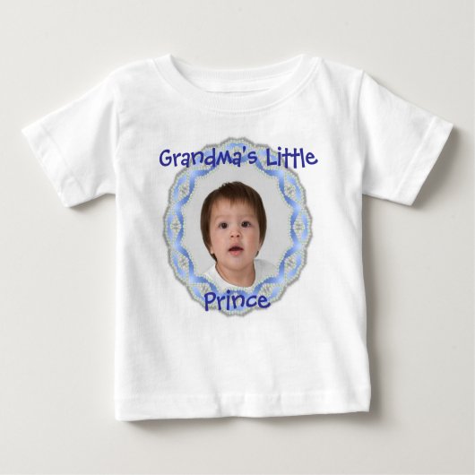 T-shirt Pour Bébé Toddler Tee - "Petit Prince de grand-mère" (Devant)