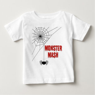 T-shirt Pour Bébé Toile d'araignée de Monster Mash Halloween