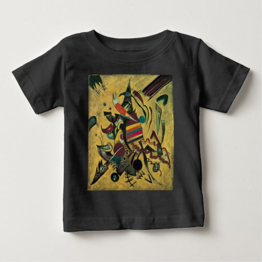 T-shirt Pour Bébé Toile de peinture abstraite Points Kandinsky (Devant)