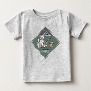 T-shirt Pour Bébé Tom & Jerry "Il est temps pour l'aventure"