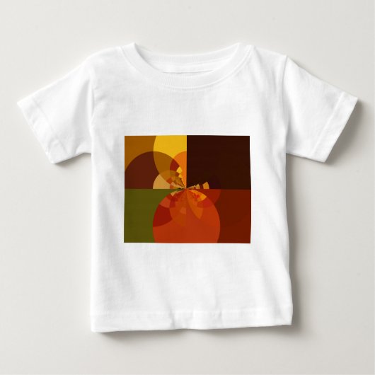 T-shirt Pour Bébé Tonalité Terre Art couleur Abstrait Design d'impre (Devant)