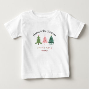 T-shirt Pour Bébé Top bébé - Premier Noël - 0-24m
