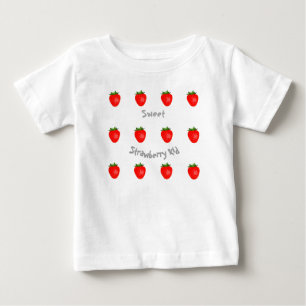 T-shirt Pour Bébé Top et chemise 'Sweet Strawberry Kid'