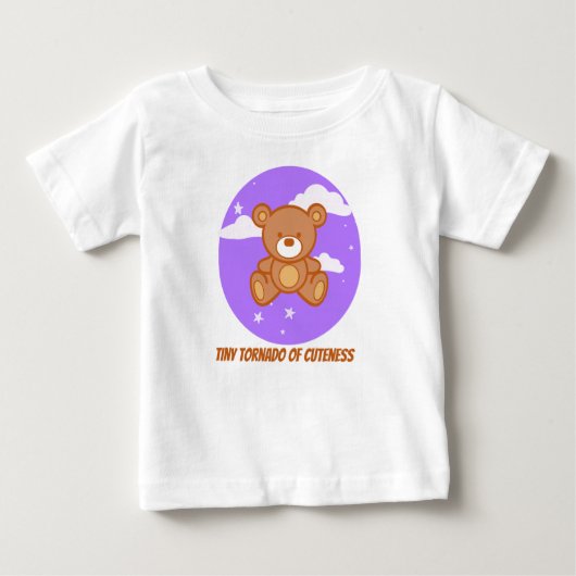 T-shirt Pour Bébé Tornade minuscule (Devant)