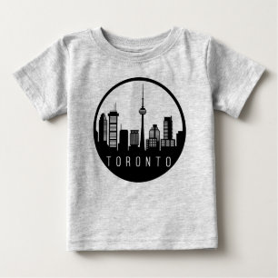 T-shirt Pour Bébé Toronto City Skyline