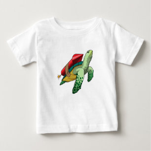 T-shirt Pour Bébé Tortue avec fusée