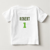 T-shirt Pour Bébé Tortue d'anniversaire (Dos)