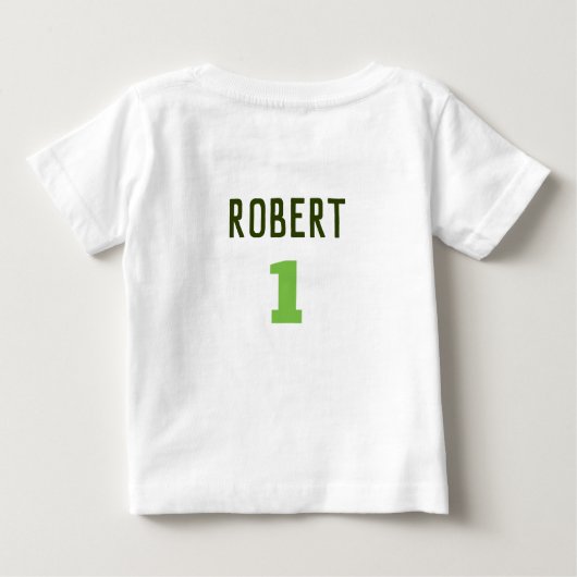 T-shirt Pour Bébé Tortue d'anniversaire (Dos)