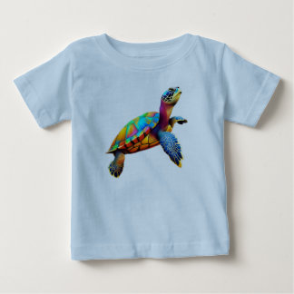 T-shirt Pour Bébé Tortue de mer multicolore