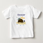 T-shirt Pour Bébé Tortue mouchetée (Devant)
