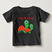 T-shirt Pour Bébé Tortues Petit Frère (Devant)