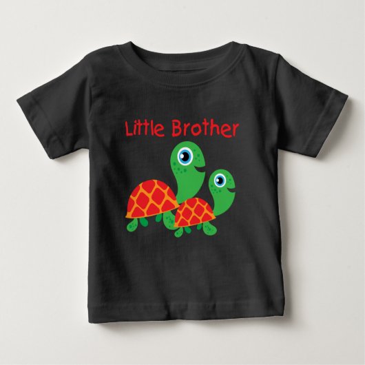 T-shirt Pour Bébé Tortues Petit Frère (Devant)