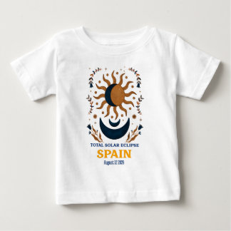 T-shirt Pour Bébé Total Solar Eclipse Spain August 2026