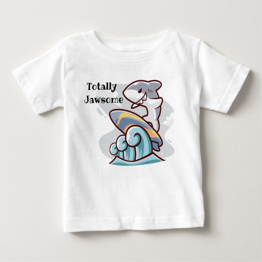 T-shirt Pour Bébé Totalement Jawsome (Devant)