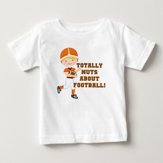 T-shirt Pour Bébé Totalement Nez Sur Le Football (Devant)