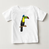 T-shirt Pour Bébé Toucan en tant que policier (Devant)