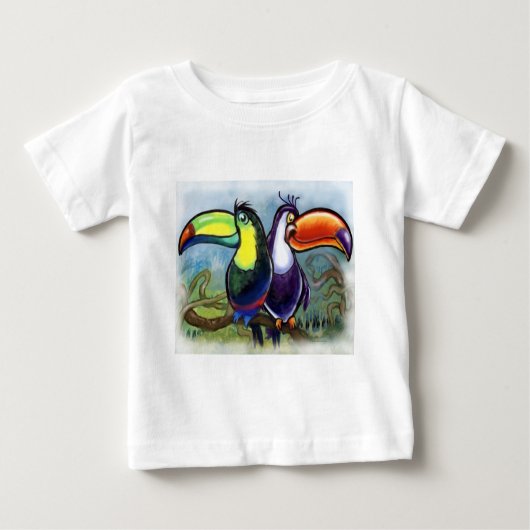 T-shirt Pour Bébé Toucans (Devant)