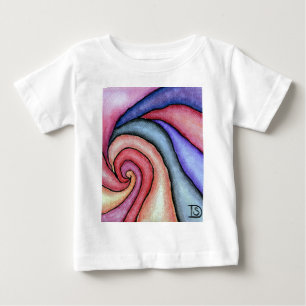 T-shirt Pour Bébé Tourbillon d'aquarelle