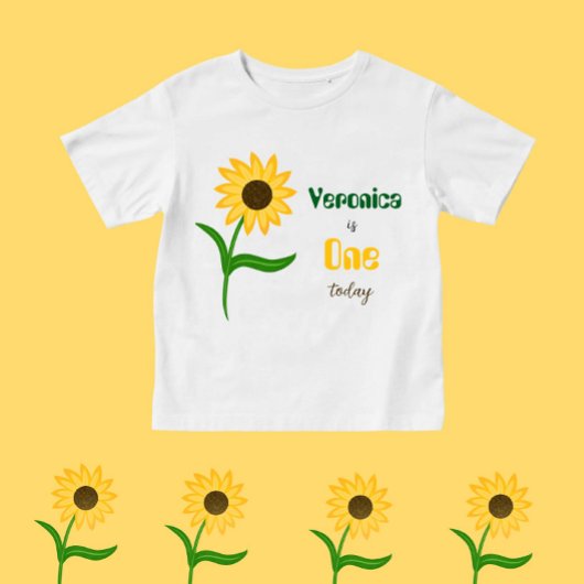 T-shirt Pour Bébé Tournesol