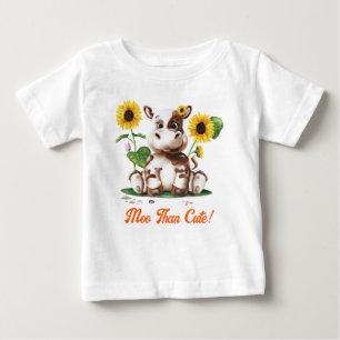 T-shirt Pour Bébé Tournesol Vache