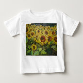 T-shirt Pour Bébé Tournesols (Devant)