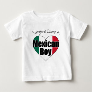 T-shirt Pour Bébé Tout le monde aime le garçon mexicain