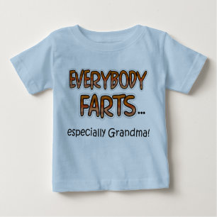 T-shirt Pour Bébé Tout Le Monde Pense Particulièrement Grand-Mère !