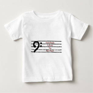 T-shirt Pour Bébé Tout le monde suit le bassiste