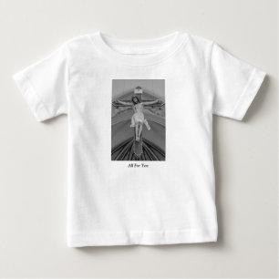 T-shirt Pour Bébé Tout pour vous niveaux de gris