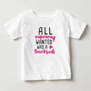 T-shirt Pour Bébé Toute Maman Recherché Était Un Arrière-Plan