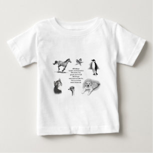 T-shirt Pour Bébé Toutes les créatures grandes et petites : Animaux