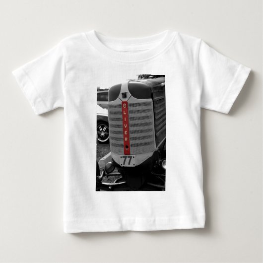 T-shirt Pour Bébé Tracteur d'Oliver (Devant)