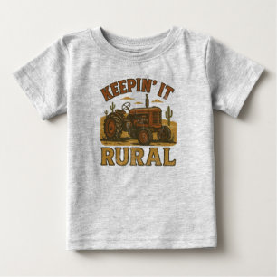 T-shirt Pour Bébé Tracteur rural