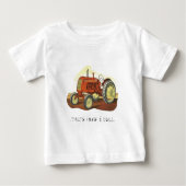 T-shirt Pour Bébé tractor, ....that's how I roll (Devant)