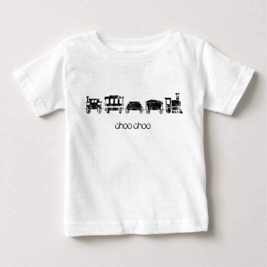 T-shirt Pour Bébé Train (Devant)