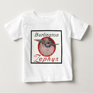 T-shirt Pour Bébé Train Burlington Zephyr