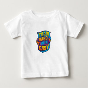 T-SHIRT POUR BÉBÉ TRAIN FORT GAGNER FACILEMENT