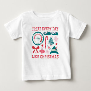 T-shirt Pour Bébé Traitez Chaque Jour Comme Noël