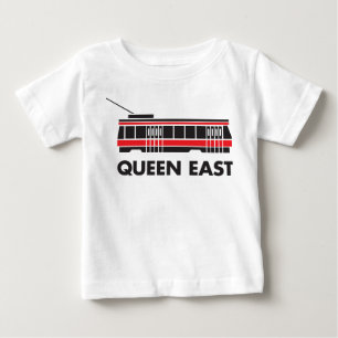 T-shirt Pour Bébé Tramway est de la Reine (Toronto)