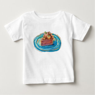 T-shirt Pour Bébé Tranche de tarte à la citrouille