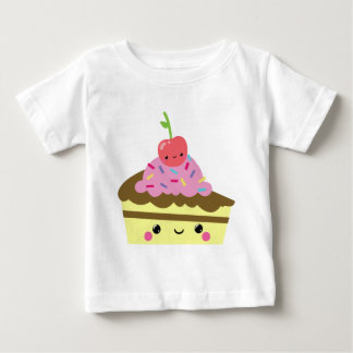 T-shirt Pour Bébé Tranche mignonne de gâteau de crème glacée de