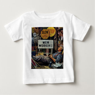 T-shirt Pour Bébé Travailler d'hommes