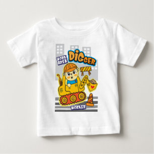 T-shirt Pour Bébé Travailleur de l'ours