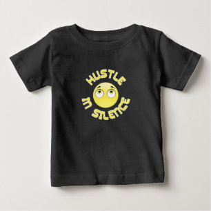 T-shirt Pour Bébé travaillez dur en silence, souriez mignon