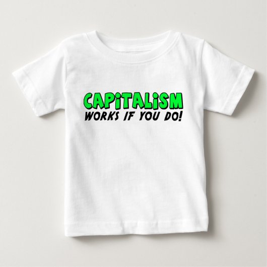 T-shirt Pour Bébé Travaux de capitalisme (Devant)